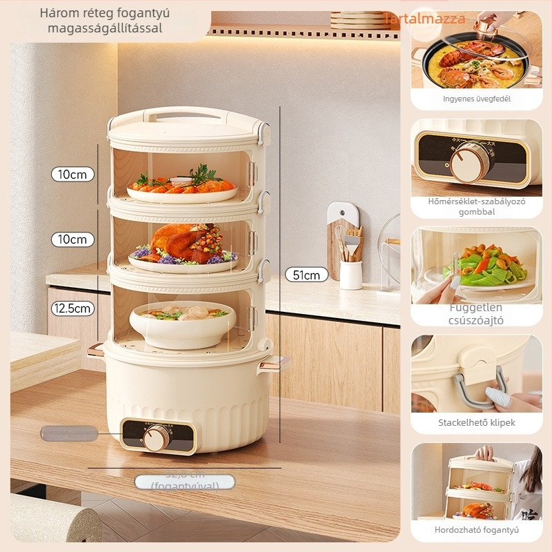 Többrétegű tányérfedő otthoni használatra, PET anyag, izoláció, intelligens és porvédő