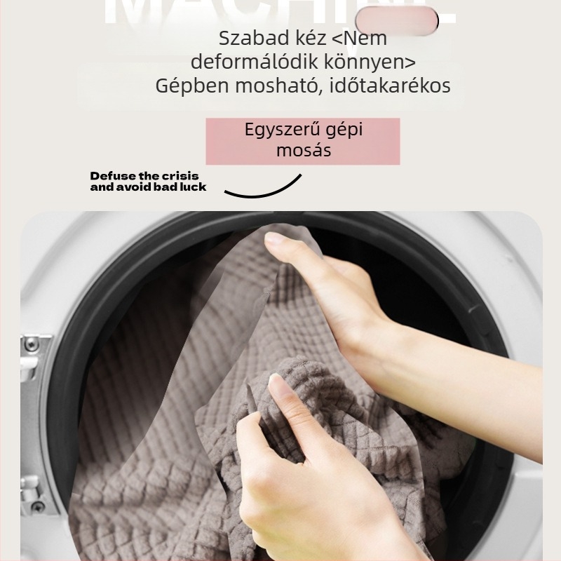 Ágyfejvég huzat, puhán párnázott, rugalmas, univerzális illeszkedés, poliészter, porvédő