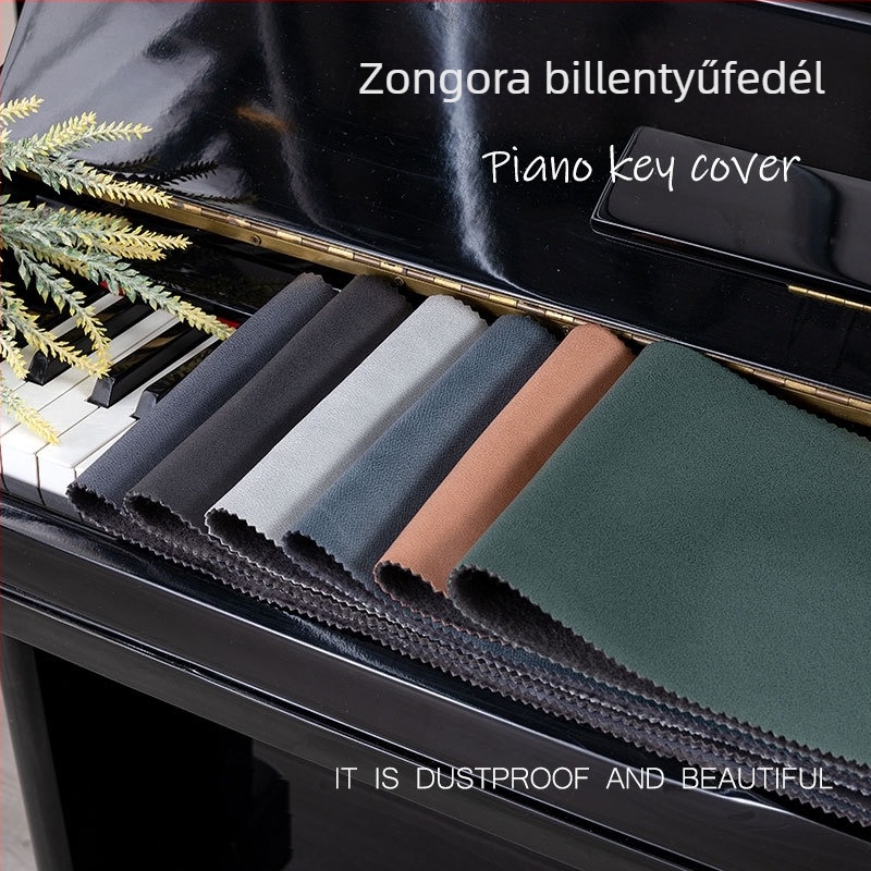 Zongora billentyűzet porvédő kendő, univerzális 88 billentyűs, háromszög alakú álló elektromos zongorához, minimalistás anyag.