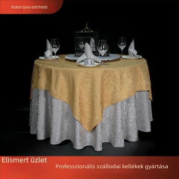Prémium hotel bankett asztalterítők és székhuzatok, téglalap és kör alakú formák, 100% pamut, minimalist stílus