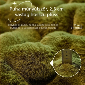 Nyusziszőrös plüss kanapé párna csúszásmentes alapú kivitel; téli extra vastag kialakítás; 2023-as új modell; teljes fedésű bőrkárpitozás