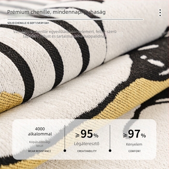 Moduláris kanapéhoz való párna — Chenille anyag, csipkés alakú, Alien stílus, aranyos állatmintával