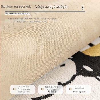 Moduláris kanapéhoz való párna — Chenille anyag, csipkés alakú, Alien stílus, aranyos állatmintával