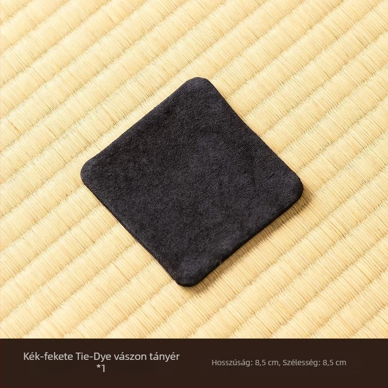 Tie-dye vászon teafogó alátét, kétoldalas, nedvszívó, pohár alátét és teáskanna fogó funkcióval