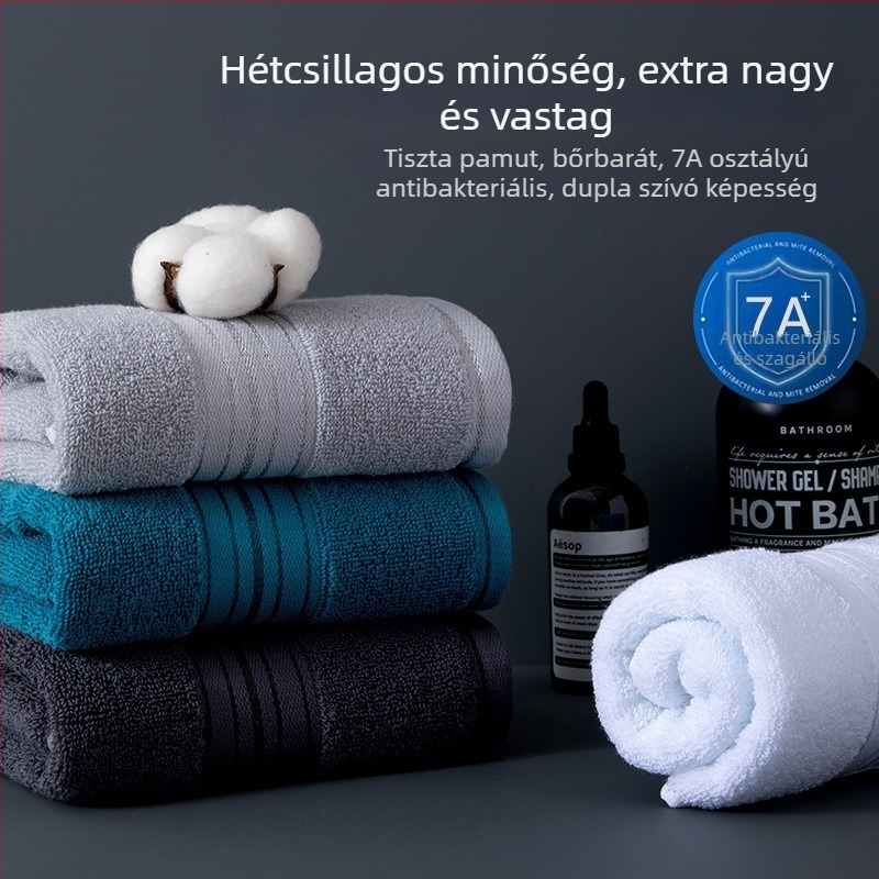 Arc törölköző hosszú szálú pamutból, uniszex, 200 g fölött, nedvszívó és szöszmentes