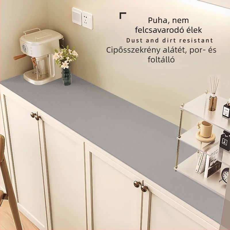 Téglalap alakú védő matrac TV-szekrényhez, cipősszekrényhez és kávézóasztalhoz — egyszínű, minimalist stílusú asztalterítő