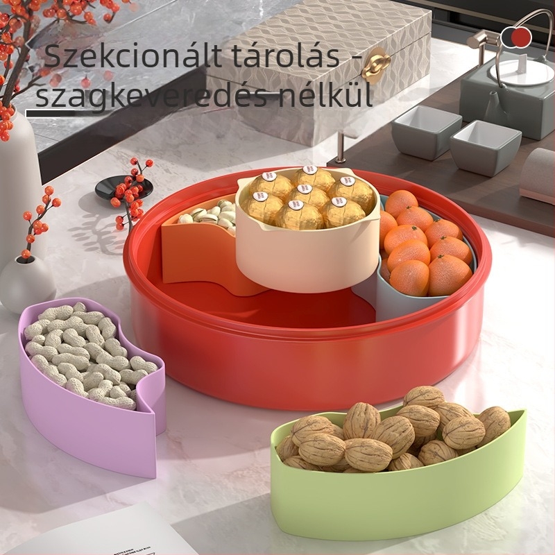 Langcheng gyümölcstál, PP anyag, modern minimál stílus, gravírozott minta, 2021 tavaszán bevezetve