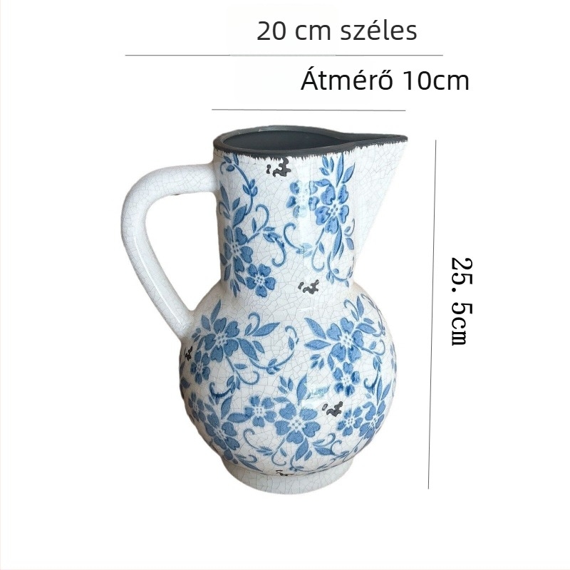 Double Flat kínai stílusú porcelán váza