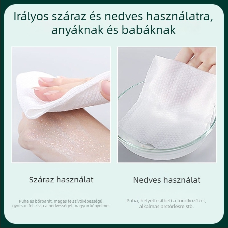 Egyszer használatos nagy tekercses arctörlő kendő, vastított kivitel, szalonminőség, fa rostból, márka Winne Fragrance