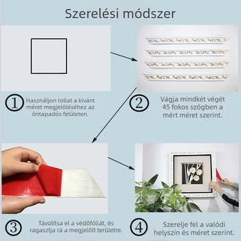 PVC öntapadós díszítő élcsík TV-háttér falhoz — modern stílus, tűzálló, vízálló, nedvességálló, korrózióálló