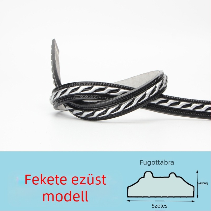 PVC öntapadós díszítő élcsík TV-háttér falhoz — modern stílus, tűzálló, vízálló, nedvességálló, korrózióálló