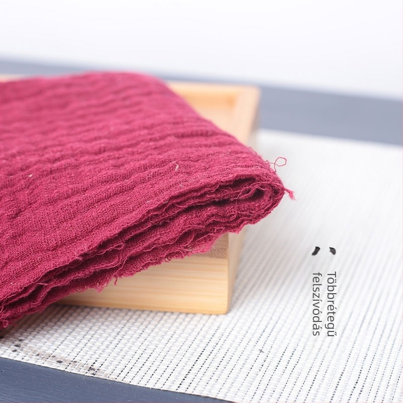 Négyzet alakú teáskendő pamut-linó keverékből – 260 g, slub fonal, fonal 21, hímzett szeg