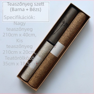 Japán Zen tea ceremónia készlet: vízálló teázó textil, pamut-lin keverék anyag, asztali futó és teás alátét, kínai stílusú kiegészítők