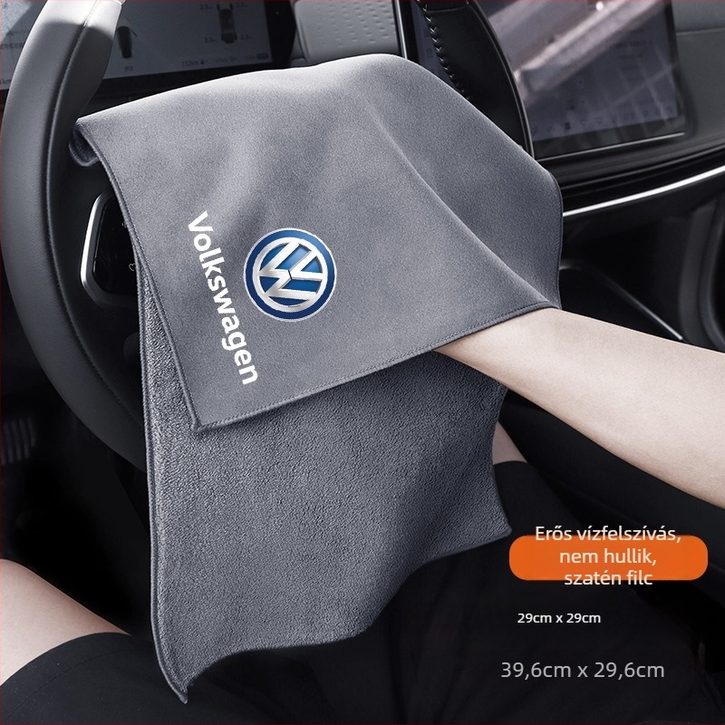 Chebufang velúr autó törölköző, szöszmentes, kompatibilis VW Sagitar, Magotan, Lavida, Bora, Touran és Tiguan modellekhez
