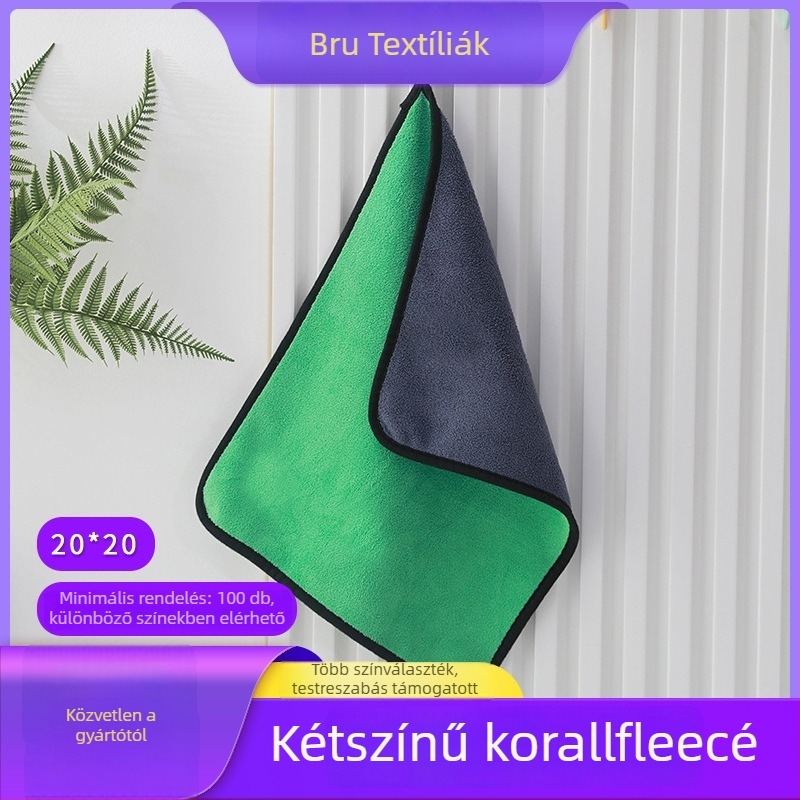 Autó tisztító kendő - többfunkciós, korall polár, fertőtlenítés, Brulu, 600 g