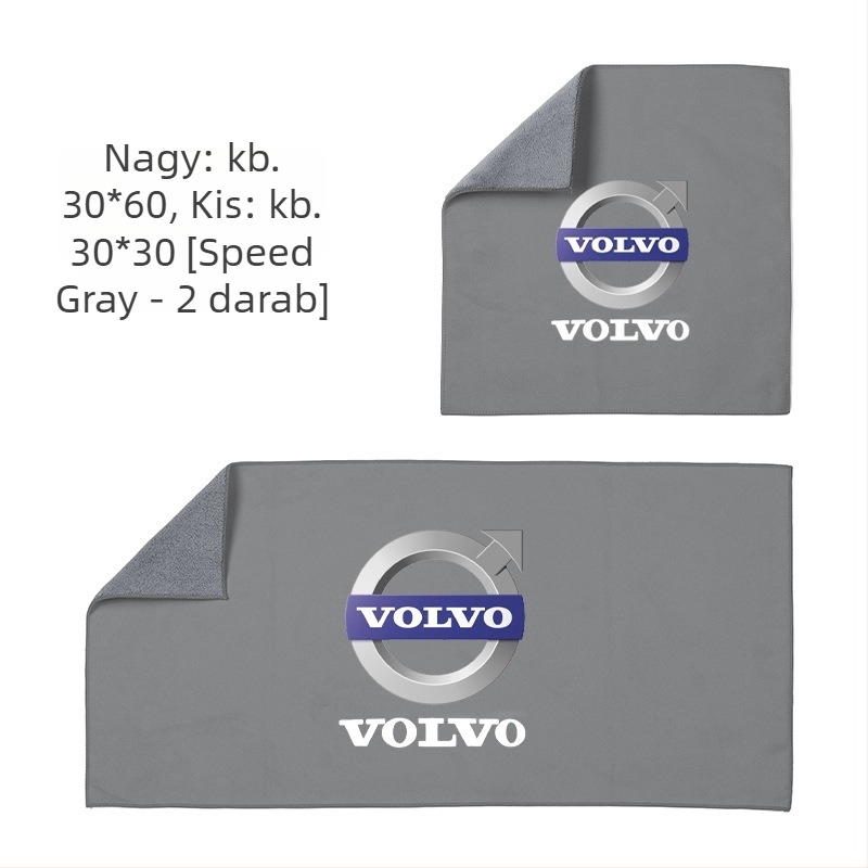 Shadow autótörölköző — szintetikus szarvasbőr, Volvo XC60, XC40, XC90, S90, S60 kompatibilis