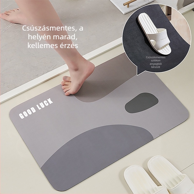 Diatomit alapú fürdőszobai padlómat, nedvszívó, csúszásmentes, modern minimalista dizájn