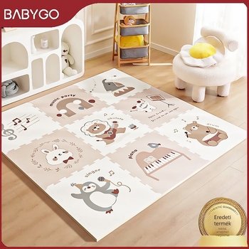 Babygo összerakható mászómatrac babáknak, XPE, 2 cm vastag, szagtalan
