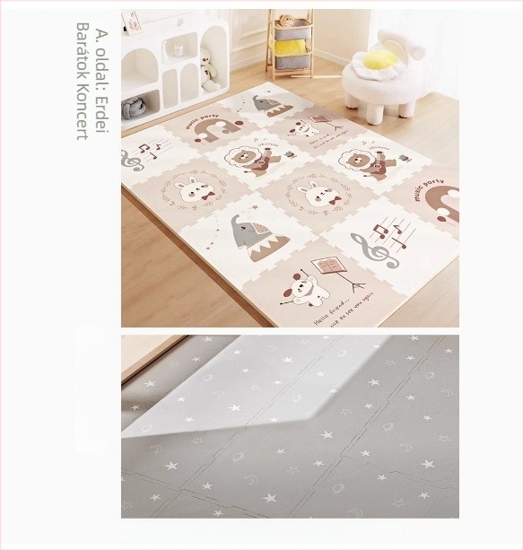 Babygo összerakható mászómatrac babáknak, XPE, 2 cm vastag, szagtalan