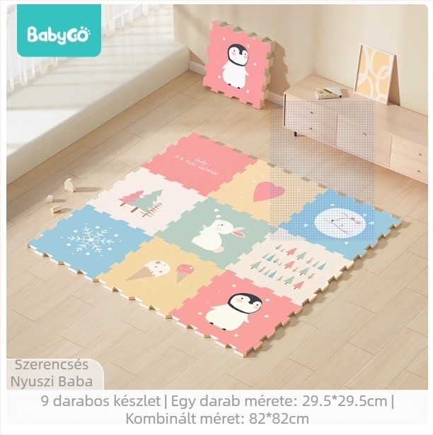 Babygo összerakható mászómatrac babáknak, XPE, 2 cm vastag, szagtalan