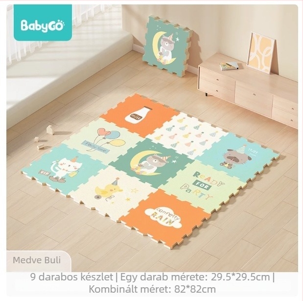 Babygo összerakható mászómatrac babáknak, XPE, 2 cm vastag, szagtalan