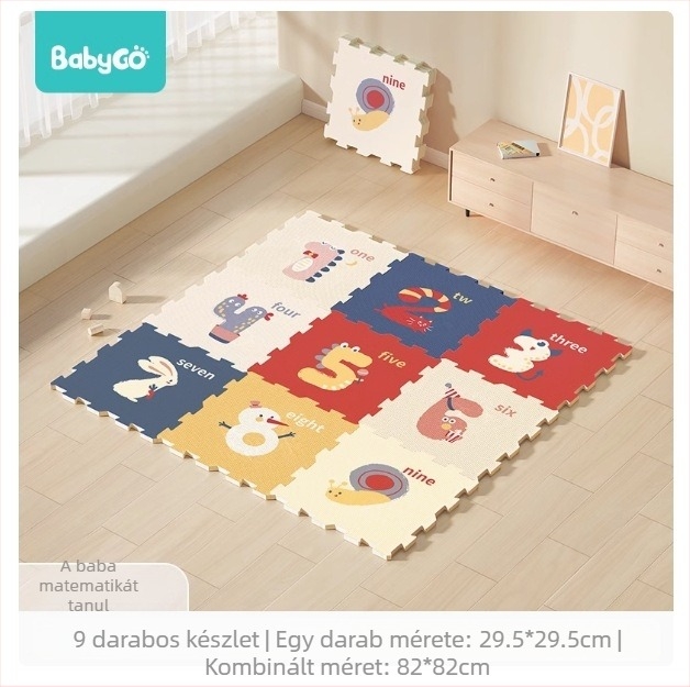 Babygo összerakható mászómatrac babáknak, XPE, 2 cm vastag, szagtalan