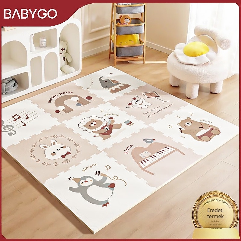 Babygo összerakható mászómatrac babáknak, XPE, 2 cm vastag, szagtalan