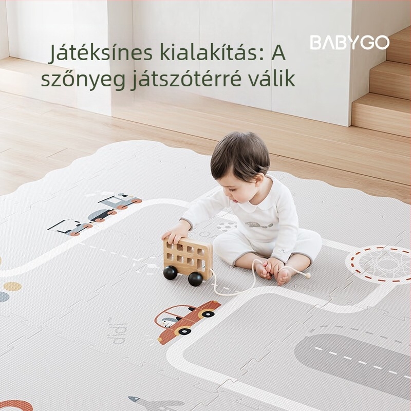Babygo összerakható mászómatrac babáknak, XPE, 2 cm vastag, szagtalan