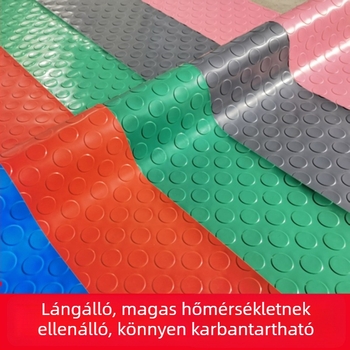 PVC vastagított csúszásmentes padlómat bejárathoz, vízálló gumiborítású padló a folyosóra, lépcsőházhoz, raktárhoz és a konyhához