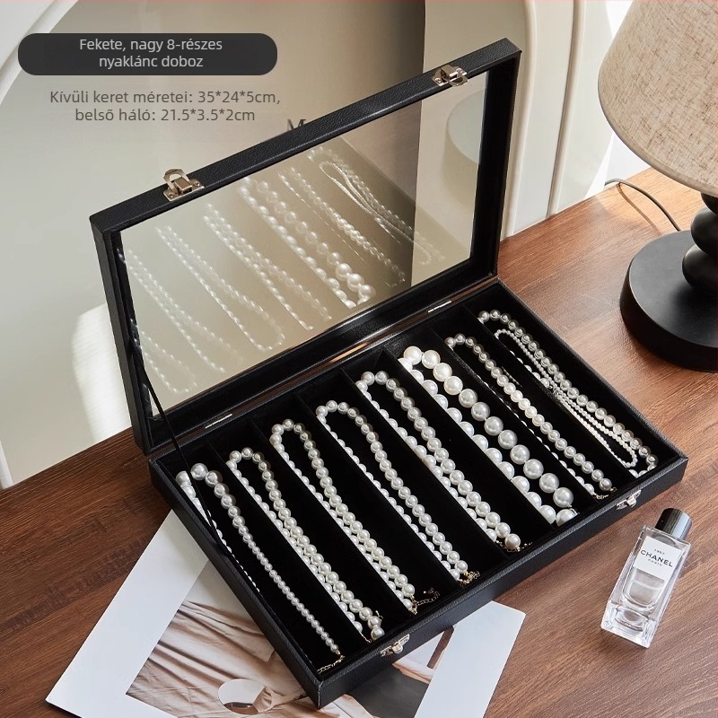 Taohuajia Ékszerdoboz Broochoknak — Modell: Black leather brooch storage; Anyag: Cortical; Stílus: Leisure; Mintázat: Egyszínű