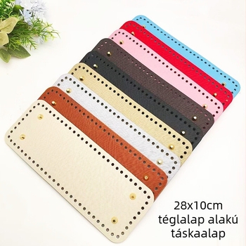 Kézzel szőtt táska alja, téglalap alakú, PU bőr; lélegző és vízálló