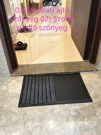 Bejárati gumipadló, csúszásmentes, fertőtlenítő hatás, mosható, modern minimalist stílus, YMO Márka