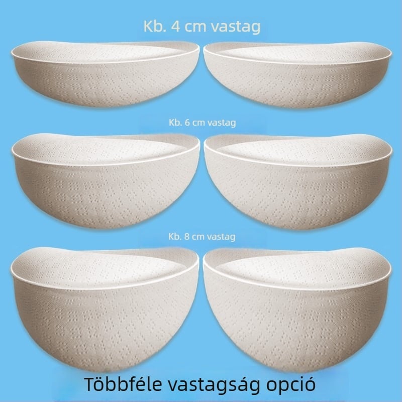8 cm vastag külső melltartóbetét tubus-tophoz és sportmelltartóhoz, csészebetétek