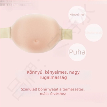 Szilikon terhességi pocak fotózáshoz – rekvizit, vastagított kivitel, 2024 őszi megjelenés, márka: Más