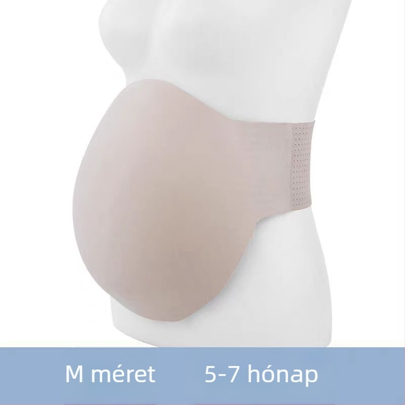 Szilikon terhességi pocak fotózáshoz – rekvizit, vastagított kivitel, 2024 őszi megjelenés, márka: Más