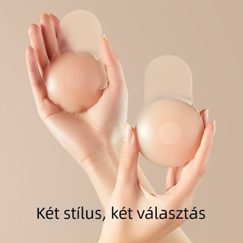 Vékony szilikon mellplaszt lapka nagy mellekhez, láthatatlan felhúzás, esküvői ruhához