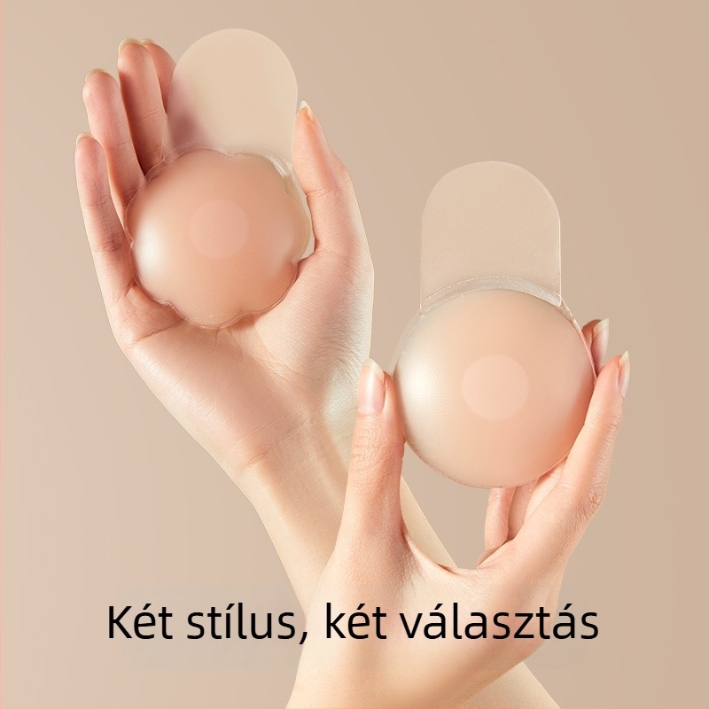 Vékony szilikon mellplaszt lapka nagy mellekhez, láthatatlan felhúzás, esküvői ruhához
