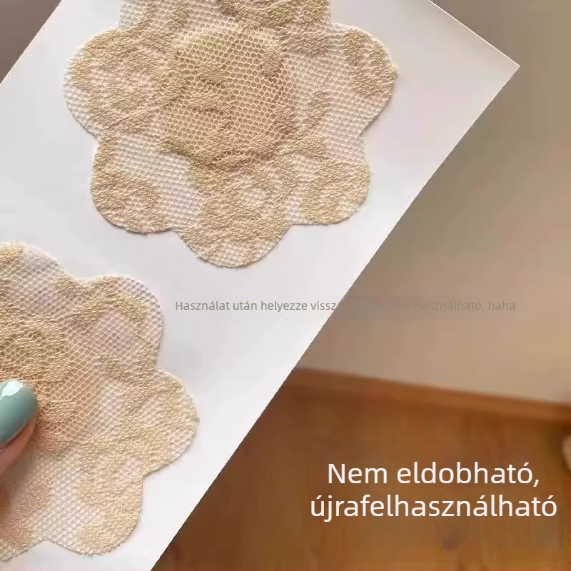 Csipkés mellbimbó takarók, ultra vékonyak, újrahasználhatóak, láthatatlanok, nem szőtt anyagból