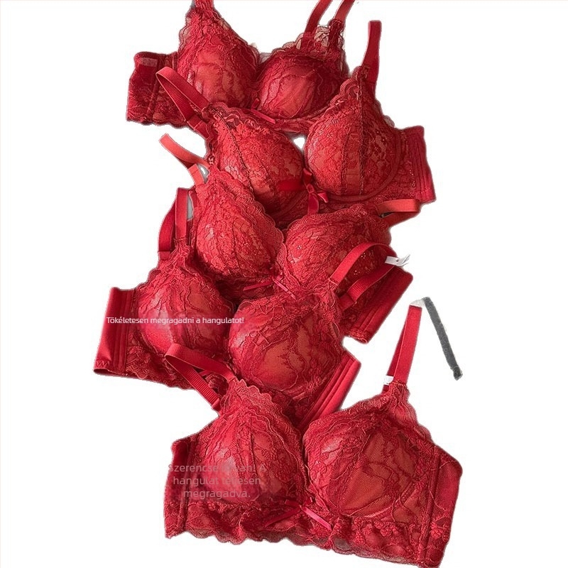 Vezeték nélküli push-up melltartó, 3/4 kosár, csipke díszítés, nejlon anyag (formázott kosár: felső vékony, alsó vastag)