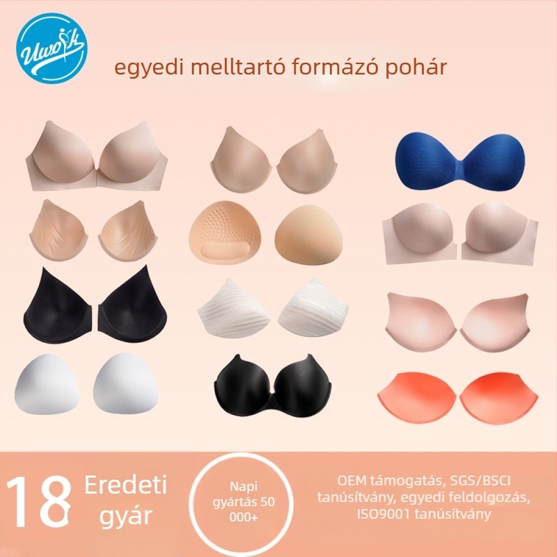 Személyre szabott melltartó párna formázott csészével kis mell számára, emelő párna, varrat nélküli, lélegző