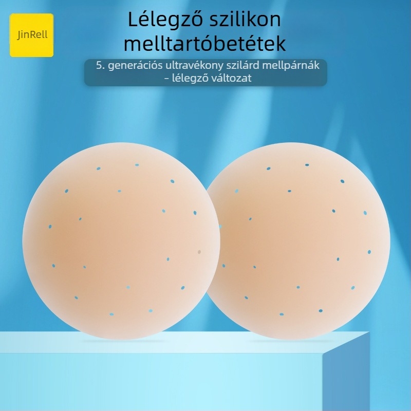 Szilikon melltapasz – láthatatlan, lélegző, perforált, gél-adhézívvel, mágneses fekete dobozos csomagolás