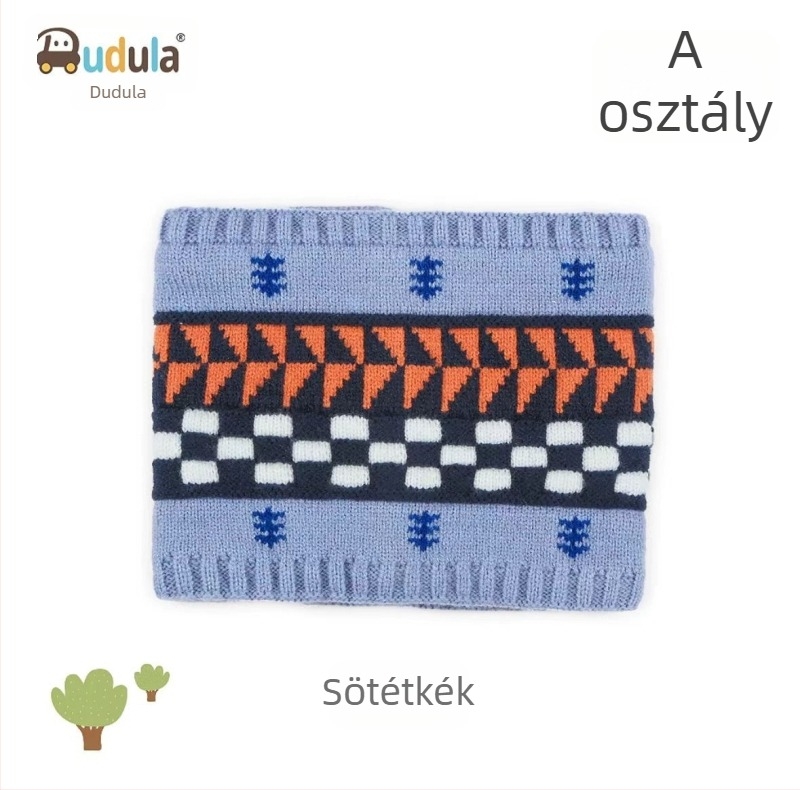 Dudula téli kötött gyerek sapka, meleg fülvédővel, 1–4 éveseknek