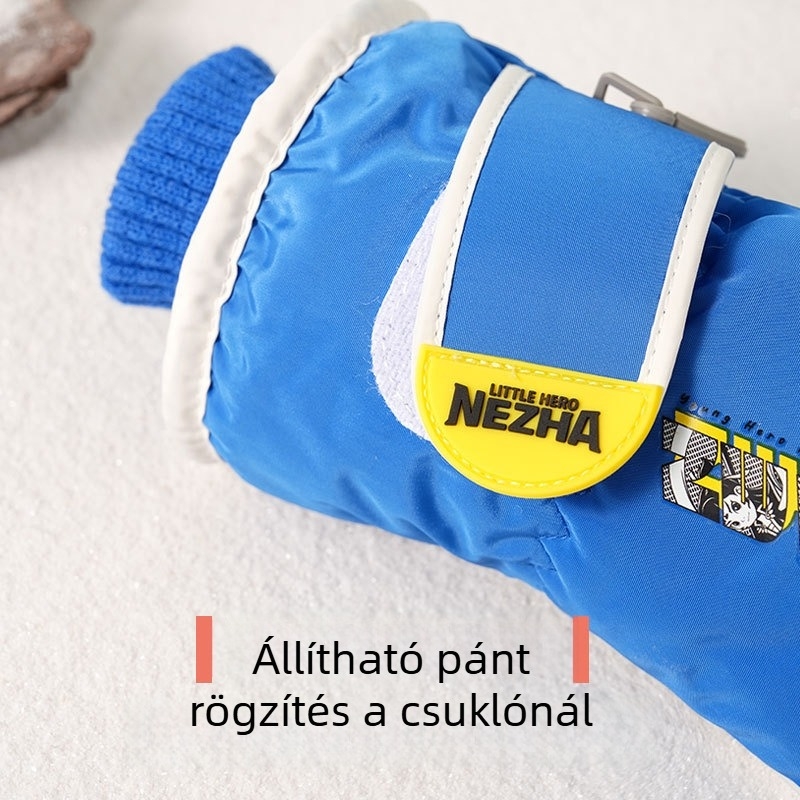 Gyerek síkesztyűk, Cartoon stílus, split-finger, Chun yafang anyag, uniszex, 7–14 évesek, téli viseletre