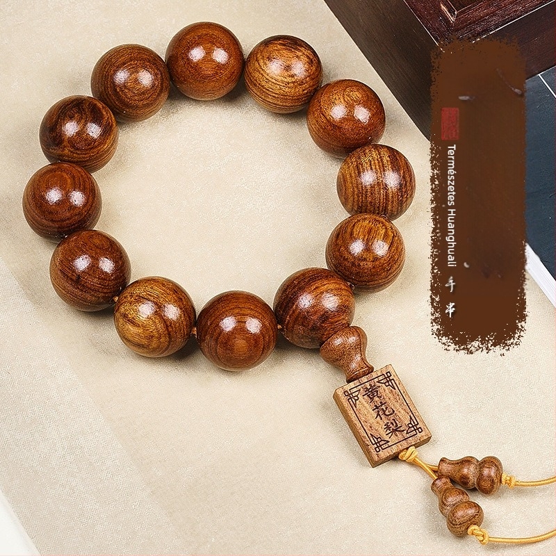 Buddha gyöngy karkötő rosewood – etnikus stílus, ideális ajándék