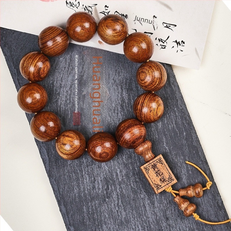 Buddha gyöngy karkötő rosewood – etnikus stílus, ideális ajándék