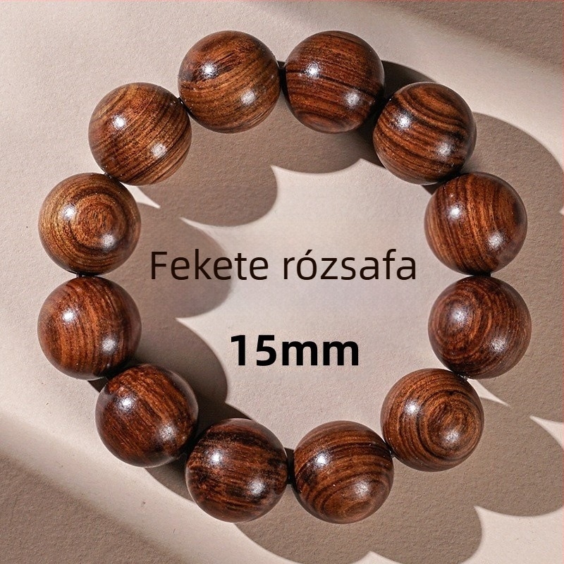 Buddha gyöngy karkötő rosewood – etnikus stílus, ideális ajándék