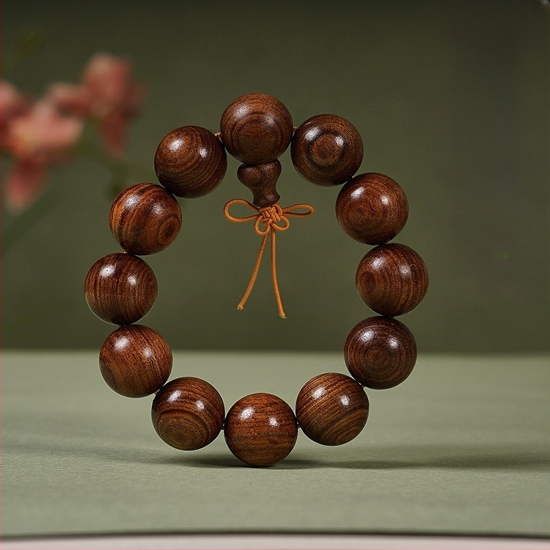 Buddha gyöngy karkötő rosewood – etnikus stílus, ideális ajándék