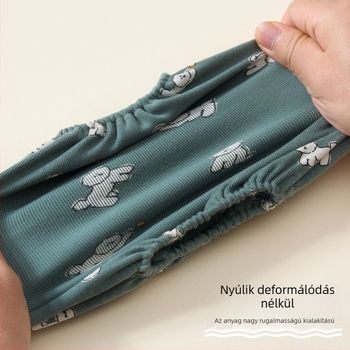 Gyerekeknek készült pamut ujjvédők, A osztály, anti-fouling és foltálló, őszi-téli, uniszex, mesefigurás minta, 7–14 év