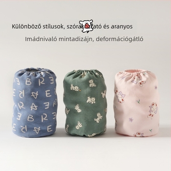 Gyerekeknek készült pamut ujjvédők, A osztály, anti-fouling és foltálló, őszi-téli, uniszex, mesefigurás minta, 7–14 év