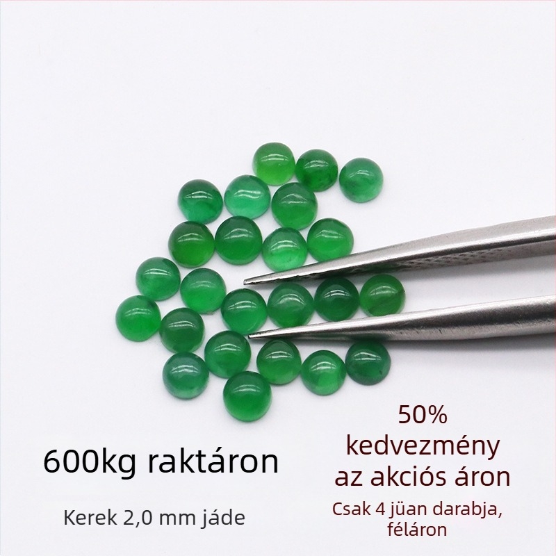 Természetes jadegyűrű, kerek kő, VS tisztaság, jade ásvány, új kínai stílus